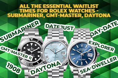 rolex submariner wait list